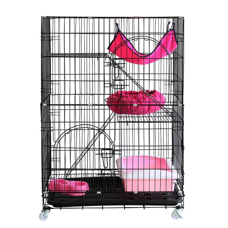 3-Tier-Cat-Cage-Cat-Playpen-Kennel-Crate-Chinchilla-Rat-Box-Cage-Enclosure-with-Ladders-Platforms-Be-1679523-9