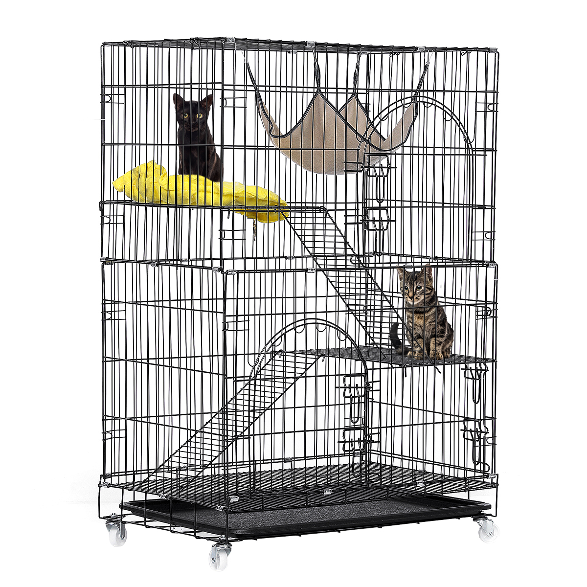 3-Tier-Cat-Cage-Cat-Playpen-Kennel-Crate-Chinchilla-Rat-Box-Cage-Enclosure-with-Ladders-Platforms-Be-1679523-10