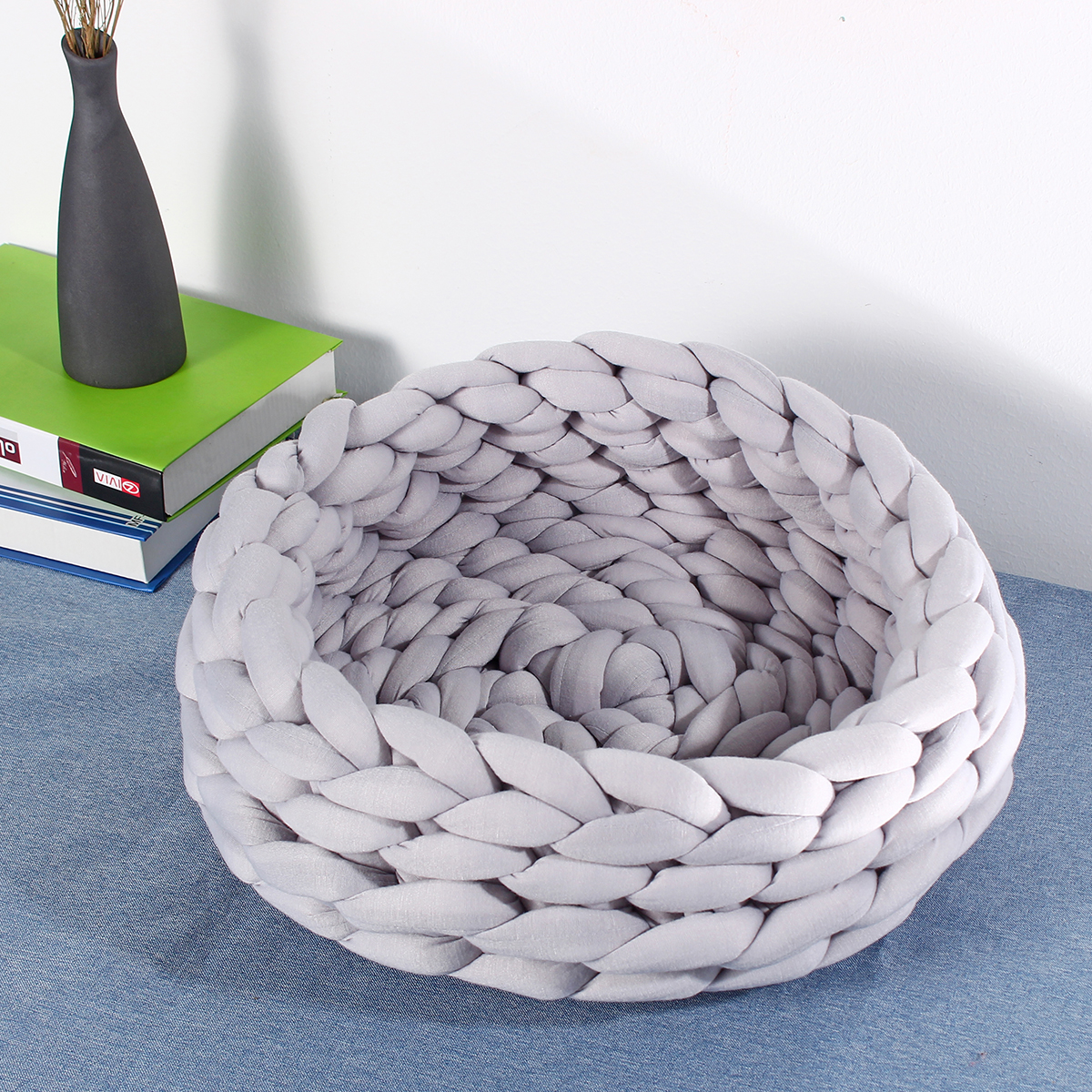 40CM-Handmade-Knitting-Pet-Cat-Dog-Pet-Bed-Nests-House-Cushion-Mat-Pad-Washable-1631358-2