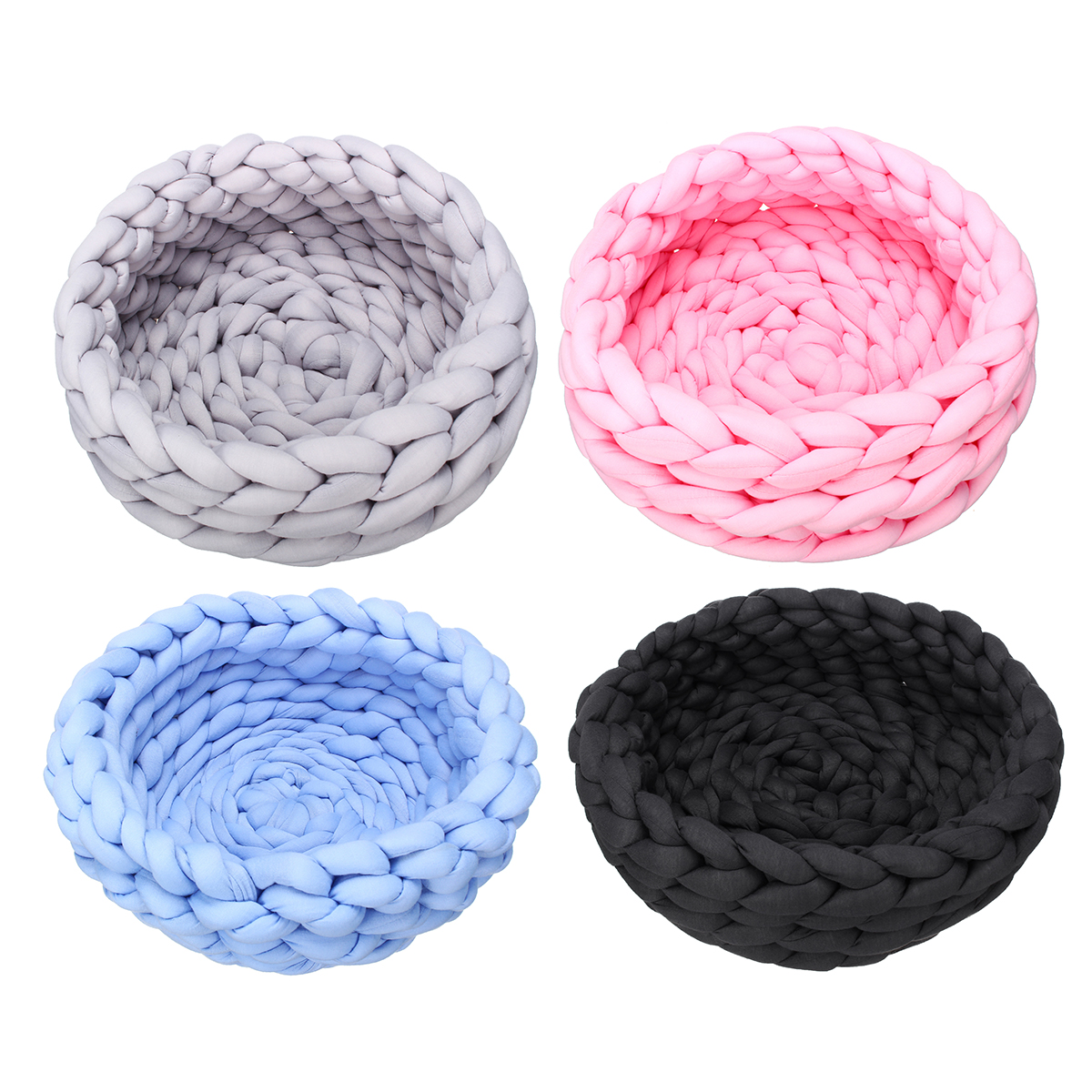 40CM-Handmade-Knitting-Pet-Cat-Dog-Pet-Bed-Nests-House-Cushion-Mat-Pad-Washable-1631358-3