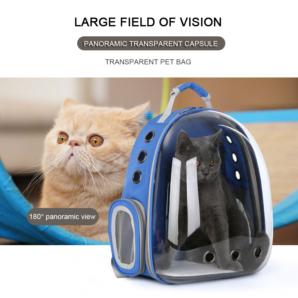 5-Colors-Breathable-Transparent-Pet-Travel-Backpack-Dog-Cat-Carrier-Shoulder-Bag-1441838-1