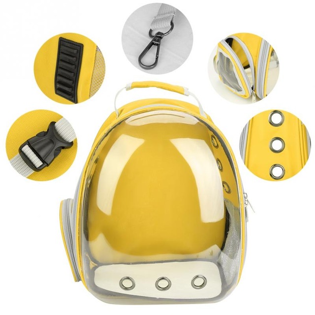 5-Colors-Breathable-Transparent-Pet-Travel-Backpack-Dog-Cat-Carrier-Shoulder-Bag-1441838-4