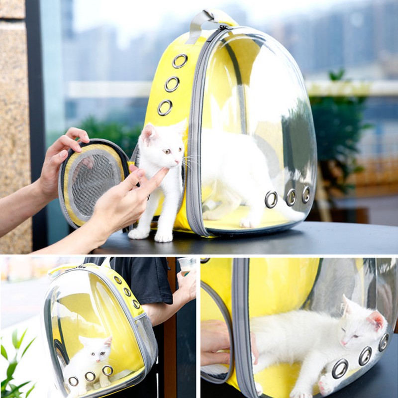 5-Colors-Breathable-Transparent-Pet-Travel-Backpack-Dog-Cat-Carrier-Shoulder-Bag-1441838-7