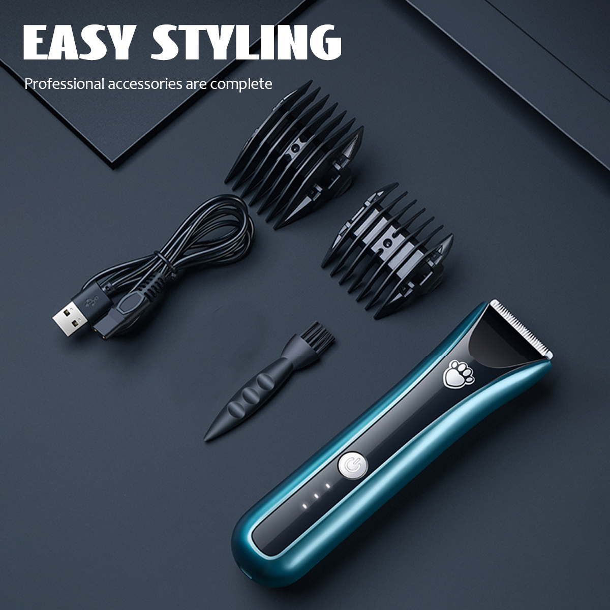 5W-Professional-Pet-Dog-Cat-Animal-Clippers-Hair-Grooming-Cordless-Trimmer-Shaver-USB-Charging-1958814-2