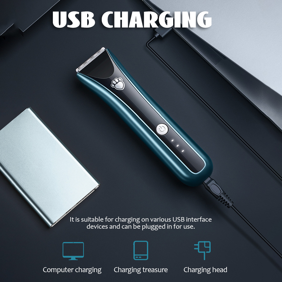 5W-Professional-Pet-Dog-Cat-Animal-Clippers-Hair-Grooming-Cordless-Trimmer-Shaver-USB-Charging-1958814-3
