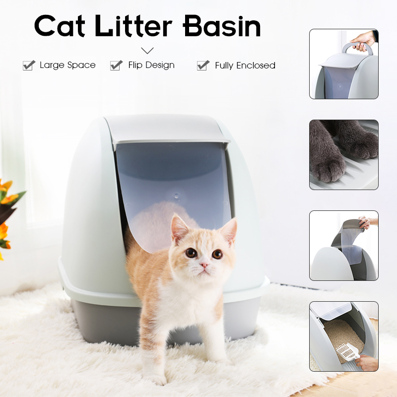 Anti-Splashing-Cat-Litter-Basin-Box-Bedpan-Handle-Enclosed-Nests-Cat-Sand-Boxes-Toilet-Deodorant--Pe-1636552-1
