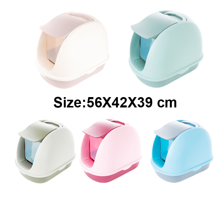 Anti-Splashing-Cat-Litter-Basin-Box-Bedpan-Handle-Enclosed-Nests-Cat-Sand-Boxes-Toilet-Deodorant--Pe-1636552-4