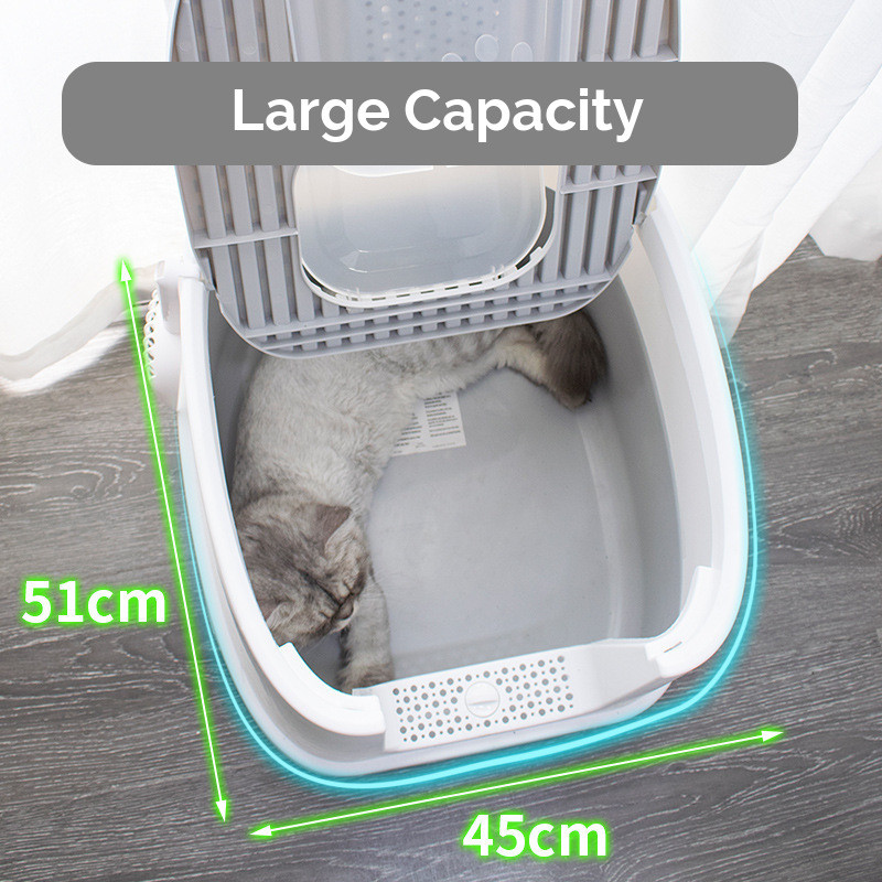 Cat-Litter-Box-Fully-Enclosed-Anti-Splash-Deodorant-Cat-Toilet-For-Cats-Two-Way-with-Shovel-High-Cap-1937865-12