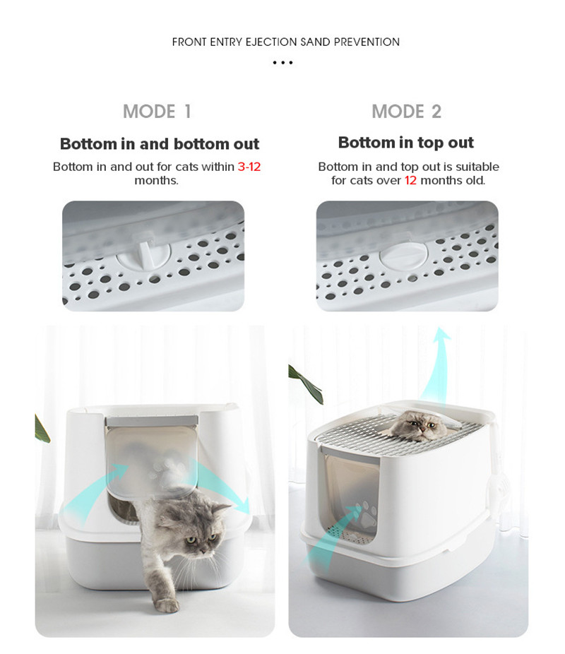 Cat-Litter-Box-Fully-Enclosed-Anti-Splash-Deodorant-Cat-Toilet-For-Cats-Two-Way-with-Shovel-High-Cap-1937865-4