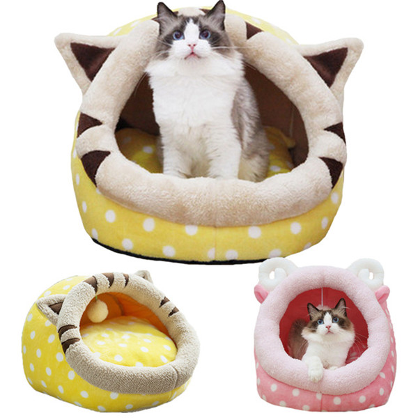 Cute-Animal-Design-Comfortable-Indoor-House-Bed-Pet-Dog-Cat-Nests-Pad-Soft-Fleece-Bed-1254482-1