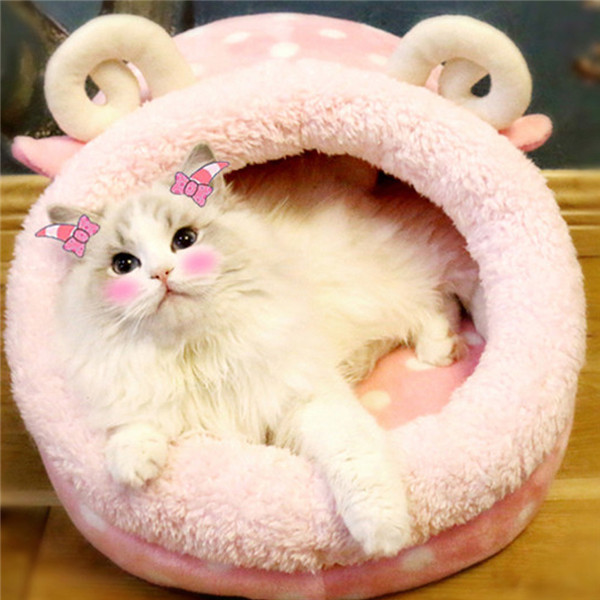 Cute-Animal-Design-Comfortable-Indoor-House-Bed-Pet-Dog-Cat-Nests-Pad-Soft-Fleece-Bed-1254482-8