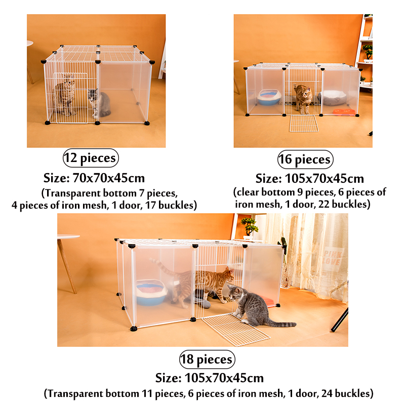 DIY-Large-Cat-Villa-Home-Pet-Bed-Pet-Cage-White-Wire-Fence-Dog-Kennel-Anti-skip-Cat-Fence-Plastic-Ho-1631337-6