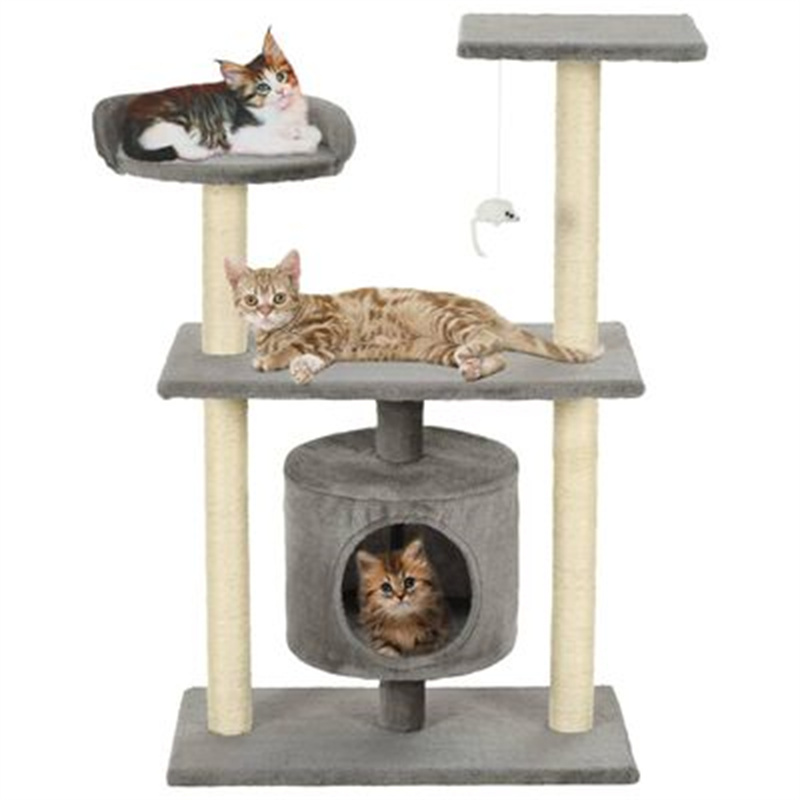 EU-Direct-vidaXL-170512-95cm-Cat-Tree-with-Sisal-Scratching-Posts-Climbing-Protecting-Furniture-1942207-1