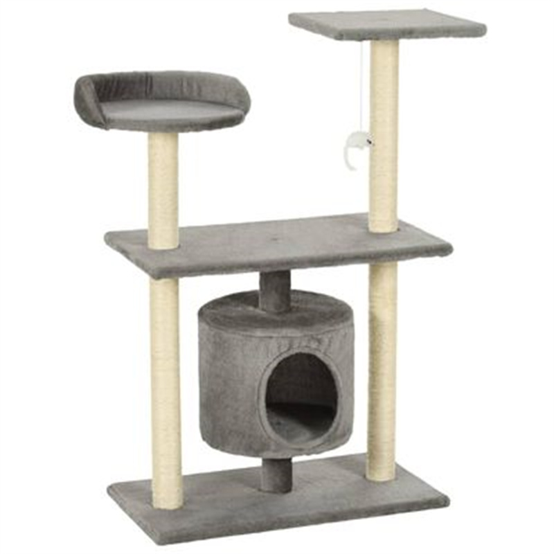 EU-Direct-vidaXL-170512-95cm-Cat-Tree-with-Sisal-Scratching-Posts-Climbing-Protecting-Furniture-1942207-2