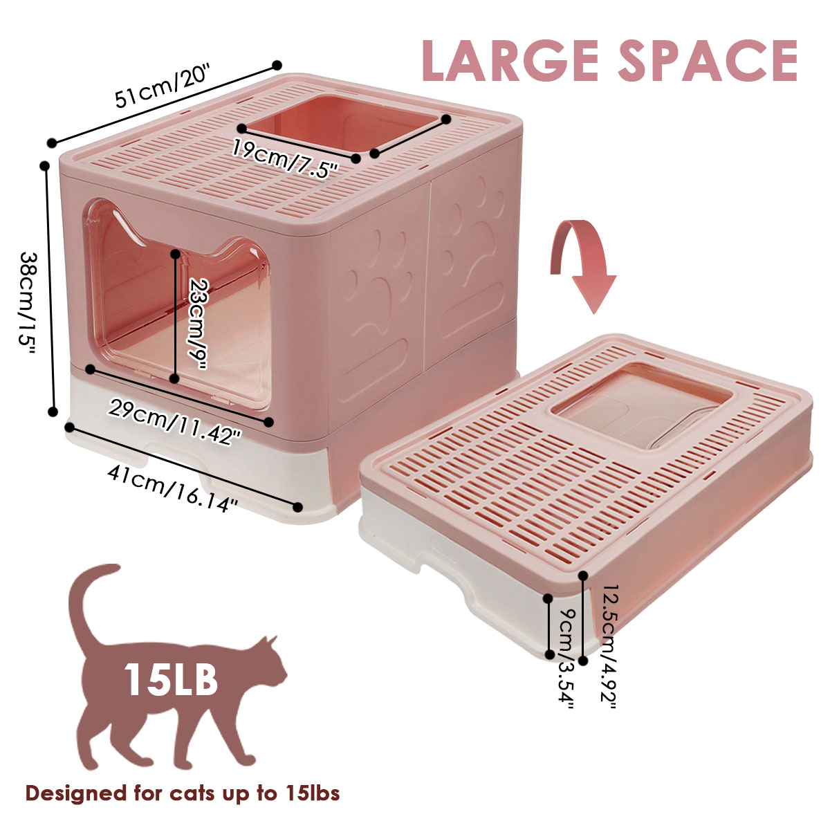 Hooded-Cat-Litter-Box-Enclosed-Large-Kitty-Toilet-Litter-Scoop-With-shovel-Foldable-Tray-Disassemble-1958677-5