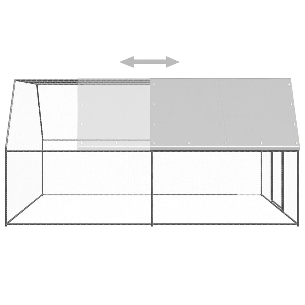 Outdoor-Chicken-Cage-98x131x66-Galvanized-Steel-1971254-2