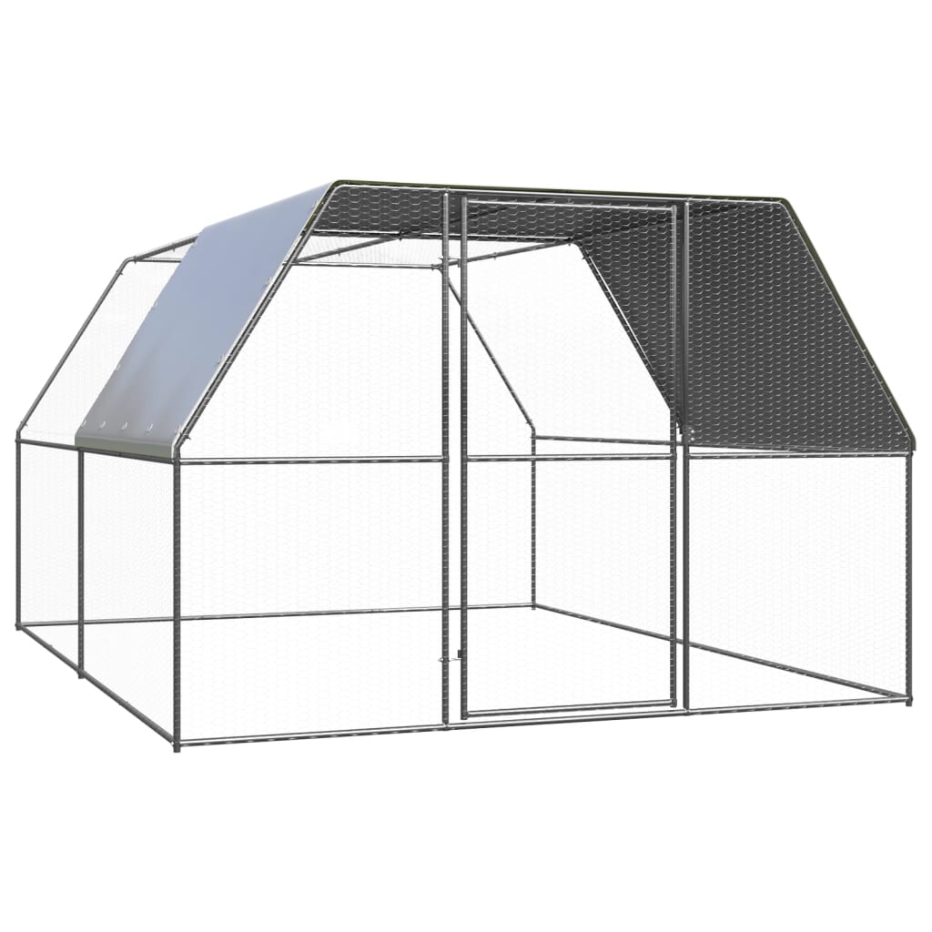 Outdoor-Chicken-Cage-98x131x66-Galvanized-Steel-1971254-6