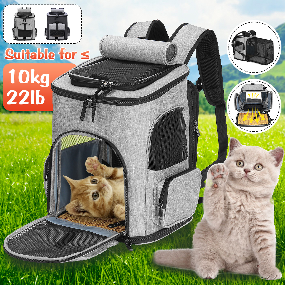 Pet-Carrier-Backpack-Breathable-Puppy-Travel-Space-Shoulder-Bag-Dog-Cat-Outdoor-Double-sided-cushion-1925739-1