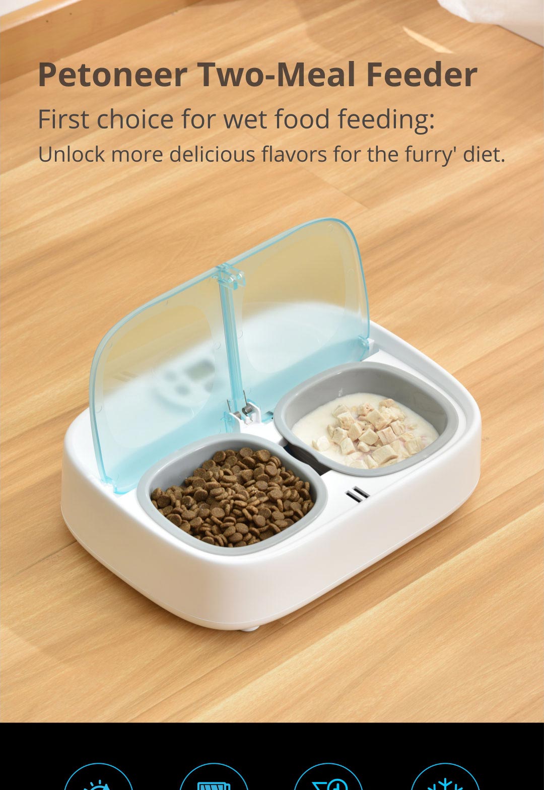 Petoneer-PF003-Two-Meal-Pet-Feeder-Smart-Puppy-Intelligent-Dog-Supplies-Separable-Cat-Double-Bowls-T-1958291-1