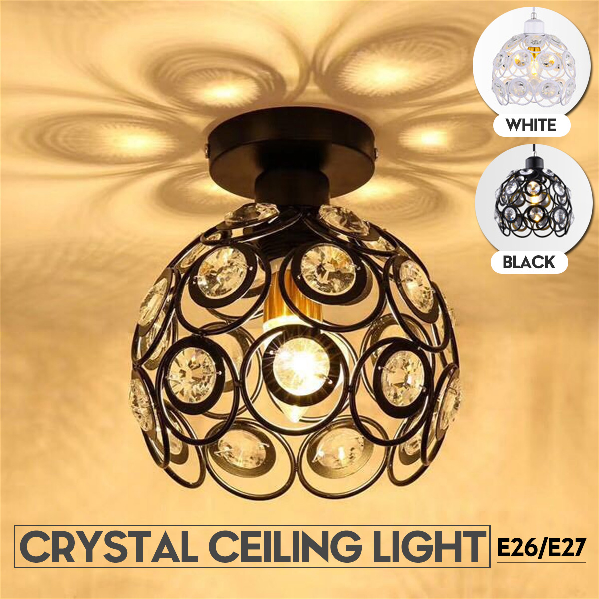 110-240V-BlackWhite-Mini-Chandelier-Crystal-Modern-Industrial-Semi-Flush-Mount-Ceiling-Light-Fixture-1797065-2