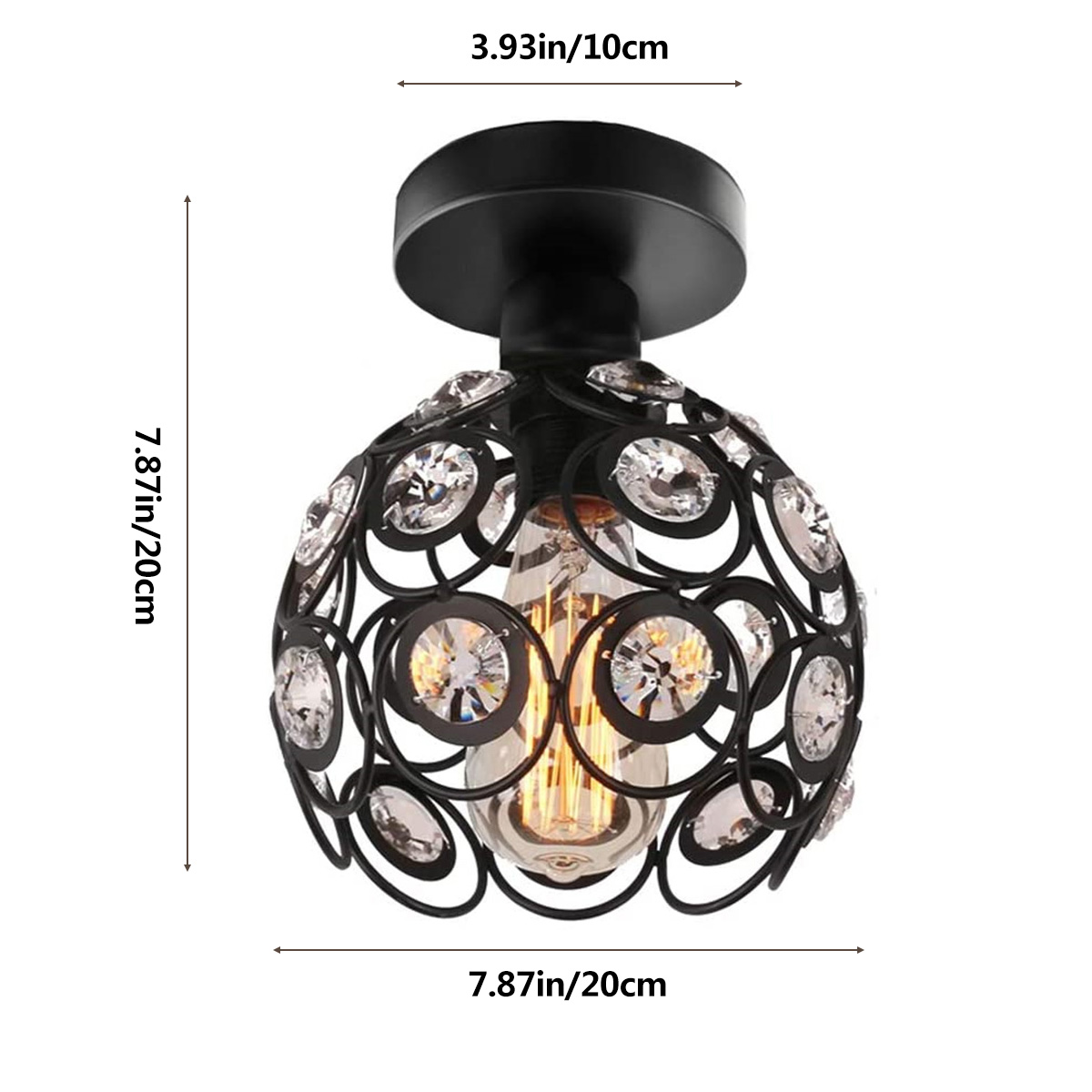 110-240V-BlackWhite-Mini-Chandelier-Crystal-Modern-Industrial-Semi-Flush-Mount-Ceiling-Light-Fixture-1797065-12