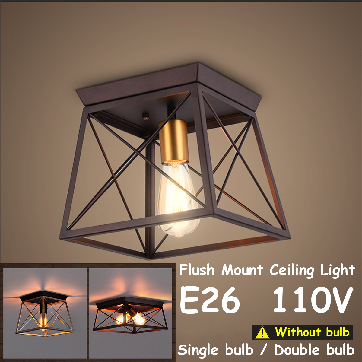 110V-2-Heads-E26-Square-Lamp-Shade-Chandelier-Ceiling-Pendant-Light-Fixtures-Without-Bulb-1722037-1
