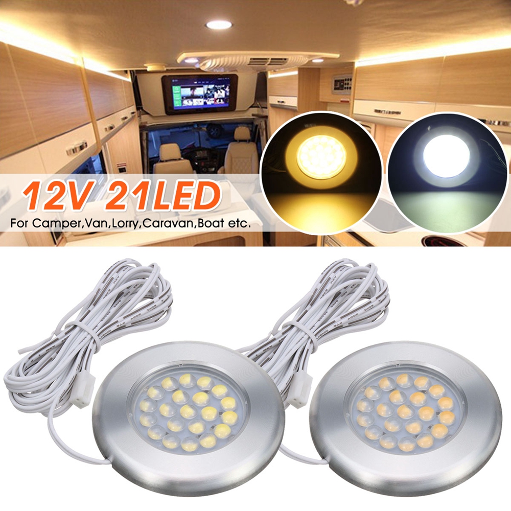 12V-21-LED-Spot-Light-Ceiling-Lamp-For-Caravan-Camper-Van-Motorhome-Boat-1441780-1
