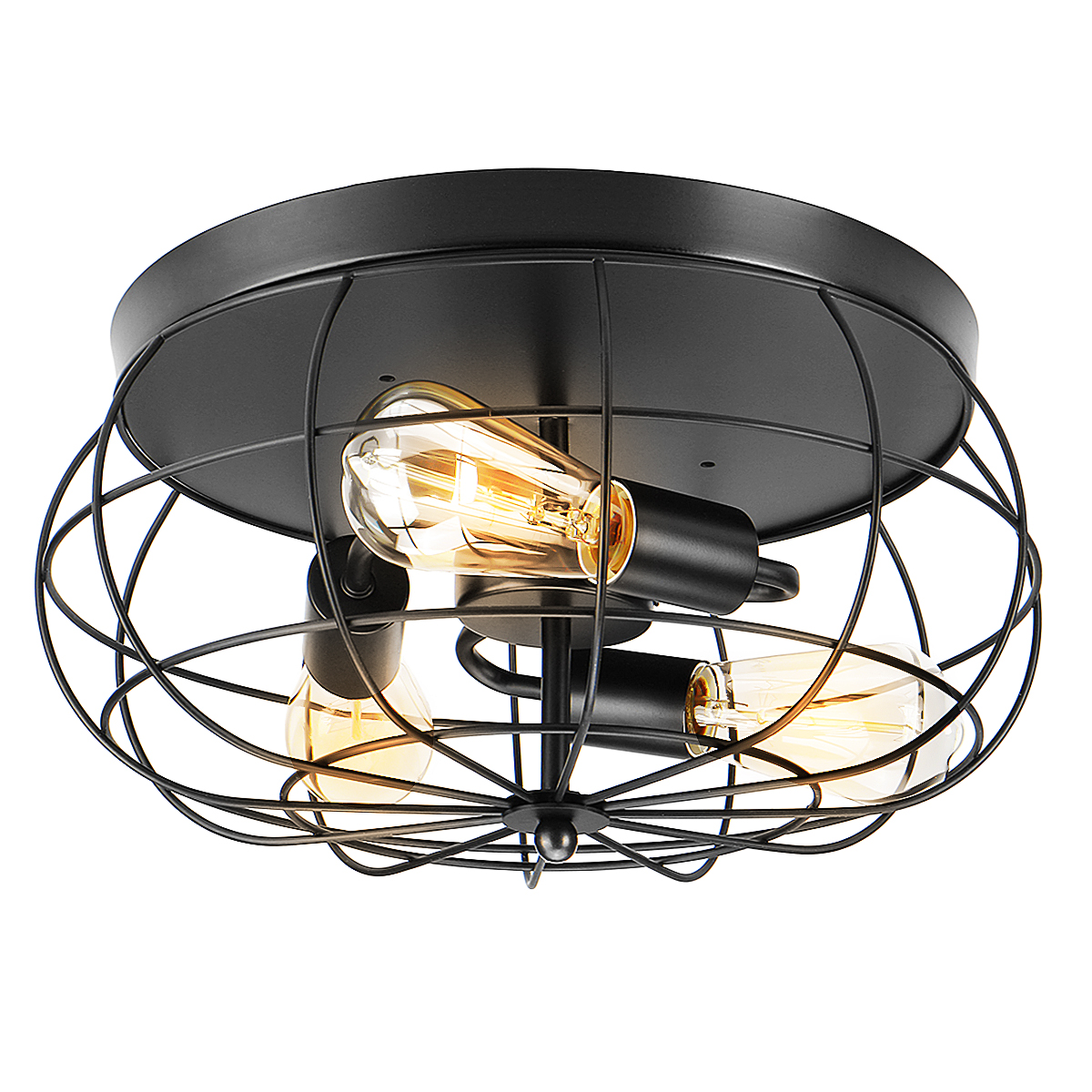 16quot-3-Light-Industrial-Pendant-Ceiling-Light-Fixture-Chandelier-Metal-Metal-1704842-3