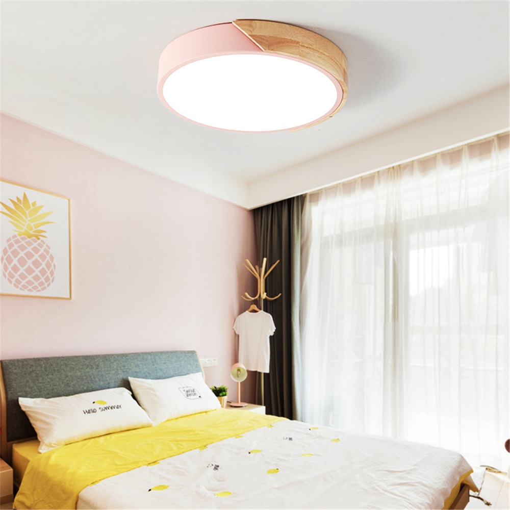 18W-Ultra-thin-Ceiling-Light-Colorful-Round-Acrylic-LED-Wood-Room-Ceiling-Lamp-1439217-5
