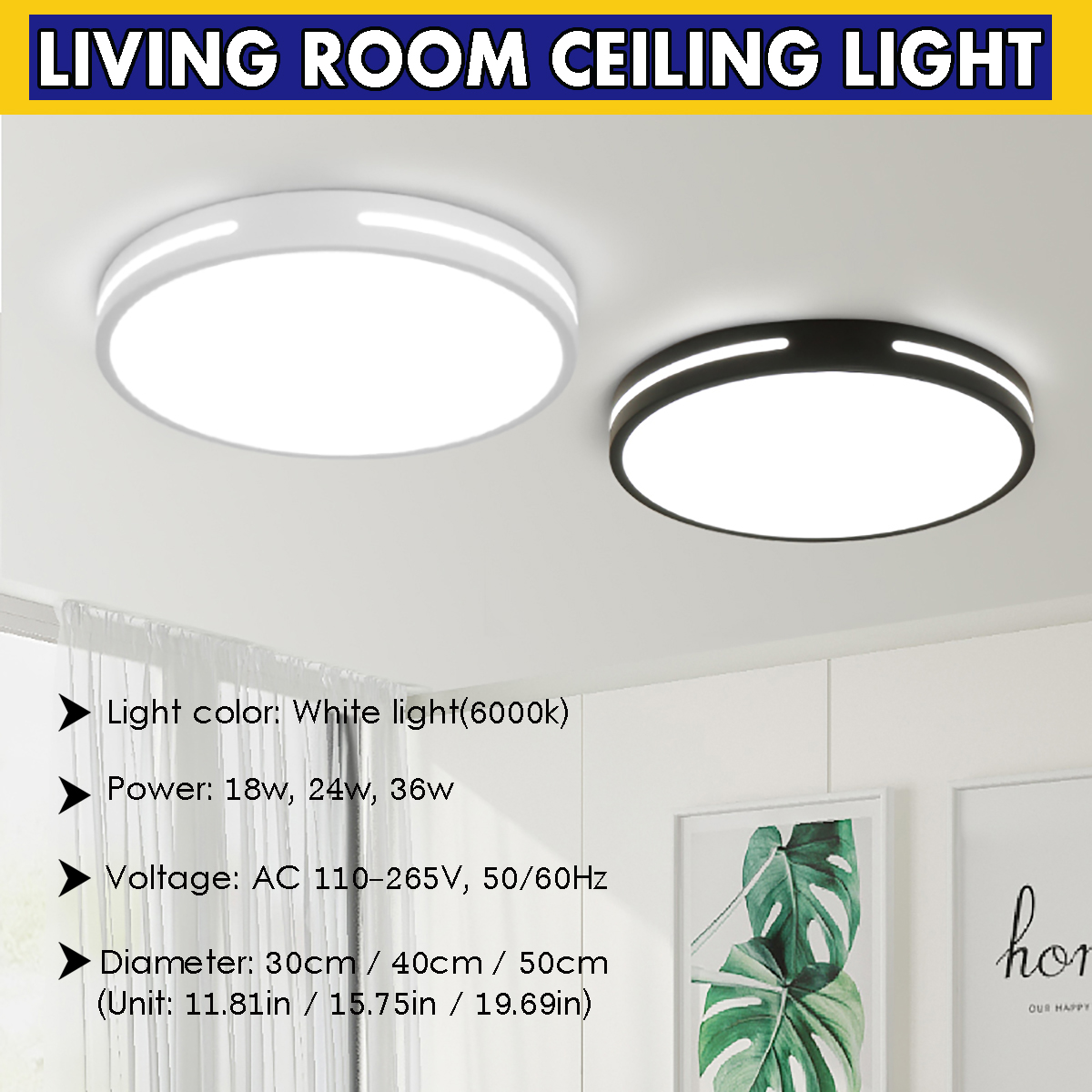 18W24W36W-6000K-White-LED-Ceiling-Light-Non-Dimmable-Indoor-Living-Bedroom-Lamp-for-Home-Decor-1770239-1