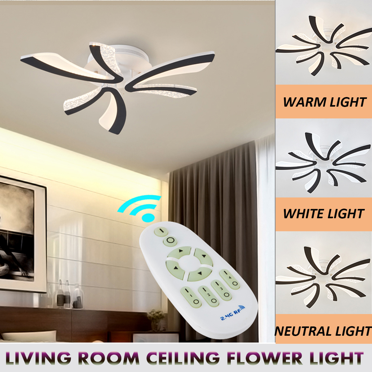 2440W-85V-265V-LED-Ceiling-Light-Pendant-Lamp-Dimmable-Remote-Hallway-Living-Room-Fixture-Decor-1745018-2