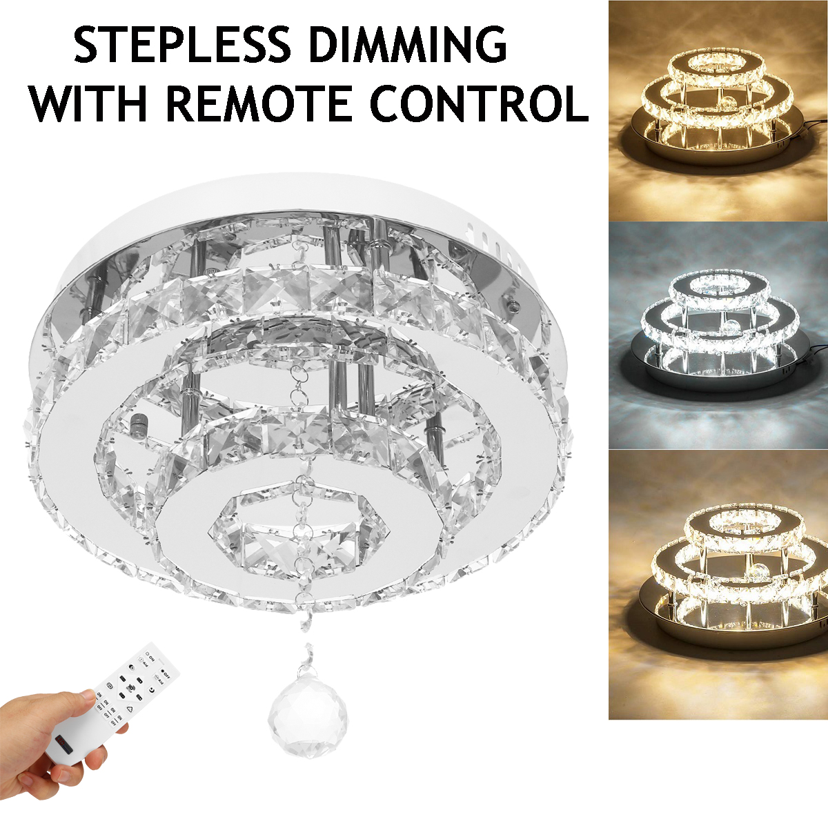 24W48W-Chandelier-Crystal-Stepless-Dimming-LED-Round-Ceiling-Light-Remote-Control-Fixture-Decor-AC10-1770825-3