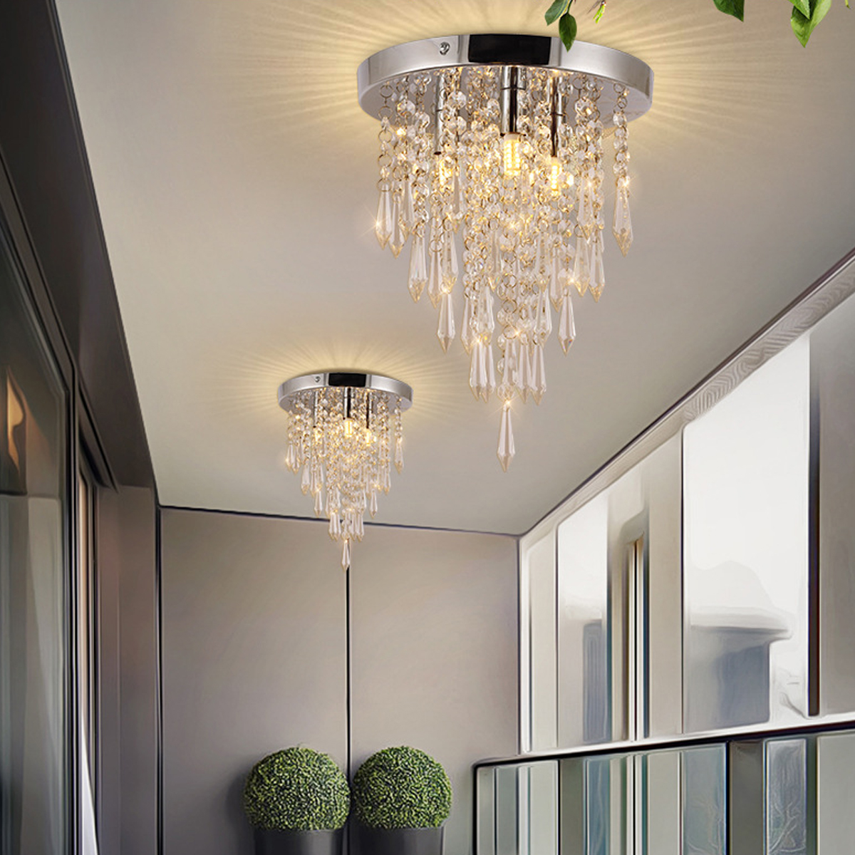 250x265MM-Crystal-Chandeliers-Crystal-Ceiling-Light-For-Bedroom-Hallway-Living-Room-Kitchen-Chrome-F-1806649-3