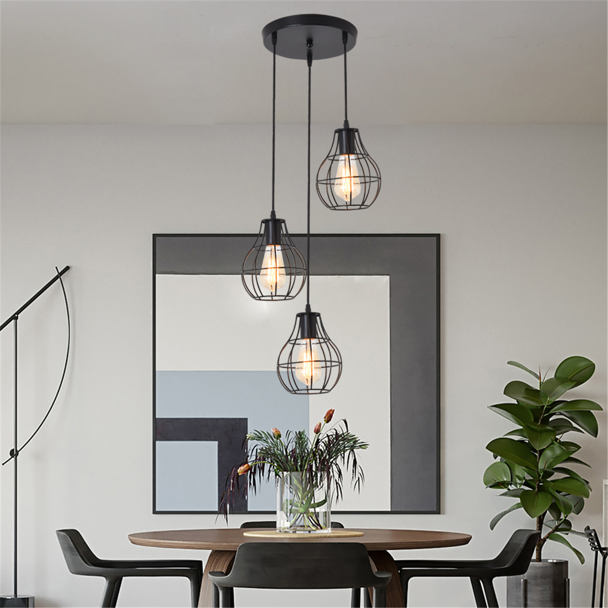 3-Lights-Industrial-Pendant-Lighting-Ceiling-Metal-Vintage-Hanging-Retro-Lamp-Without-Bulb-1710143-2
