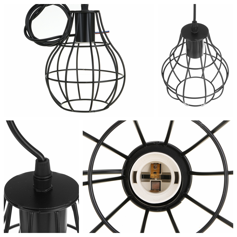 3-Lights-Industrial-Pendant-Lighting-Ceiling-Metal-Vintage-Hanging-Retro-Lamp-Without-Bulb-1710143-11
