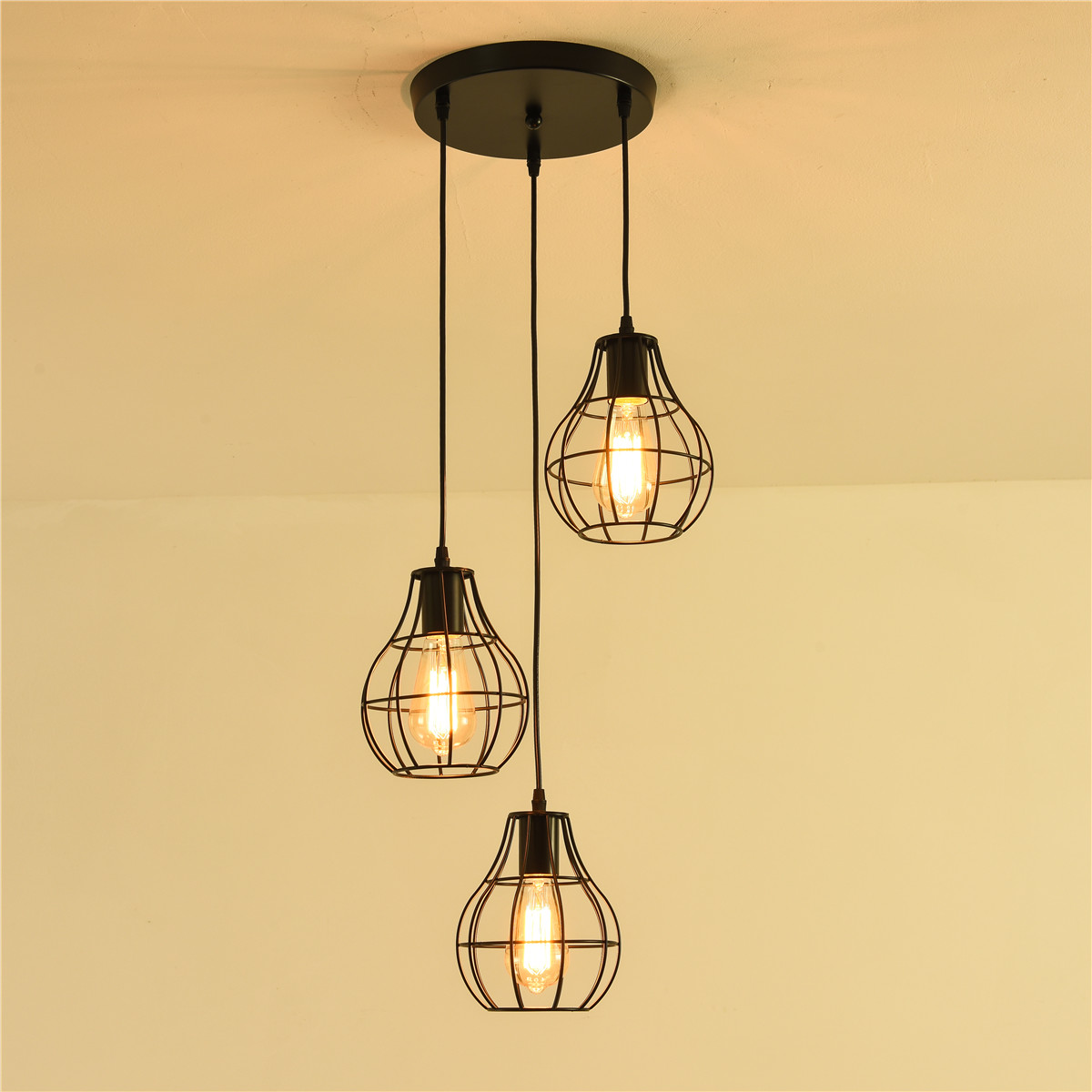 3-Lights-Industrial-Pendant-Lighting-Ceiling-Metal-Vintage-Hanging-Retro-Lamp-Without-Bulb-1710143-4
