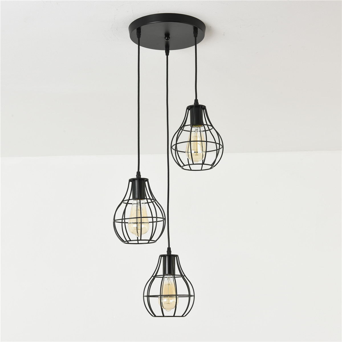 3-Lights-Industrial-Pendant-Lighting-Ceiling-Metal-Vintage-Hanging-Retro-Lamp-Without-Bulb-1710143-5