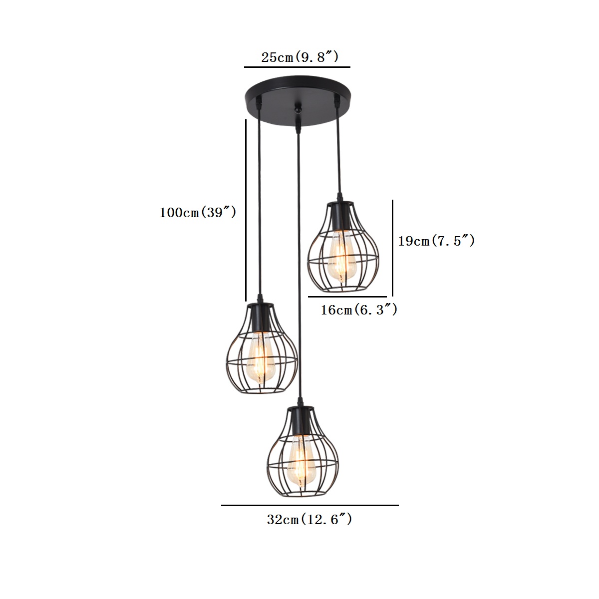 3-Lights-Industrial-Pendant-Lighting-Ceiling-Metal-Vintage-Hanging-Retro-Lamp-Without-Bulb-1710143-6