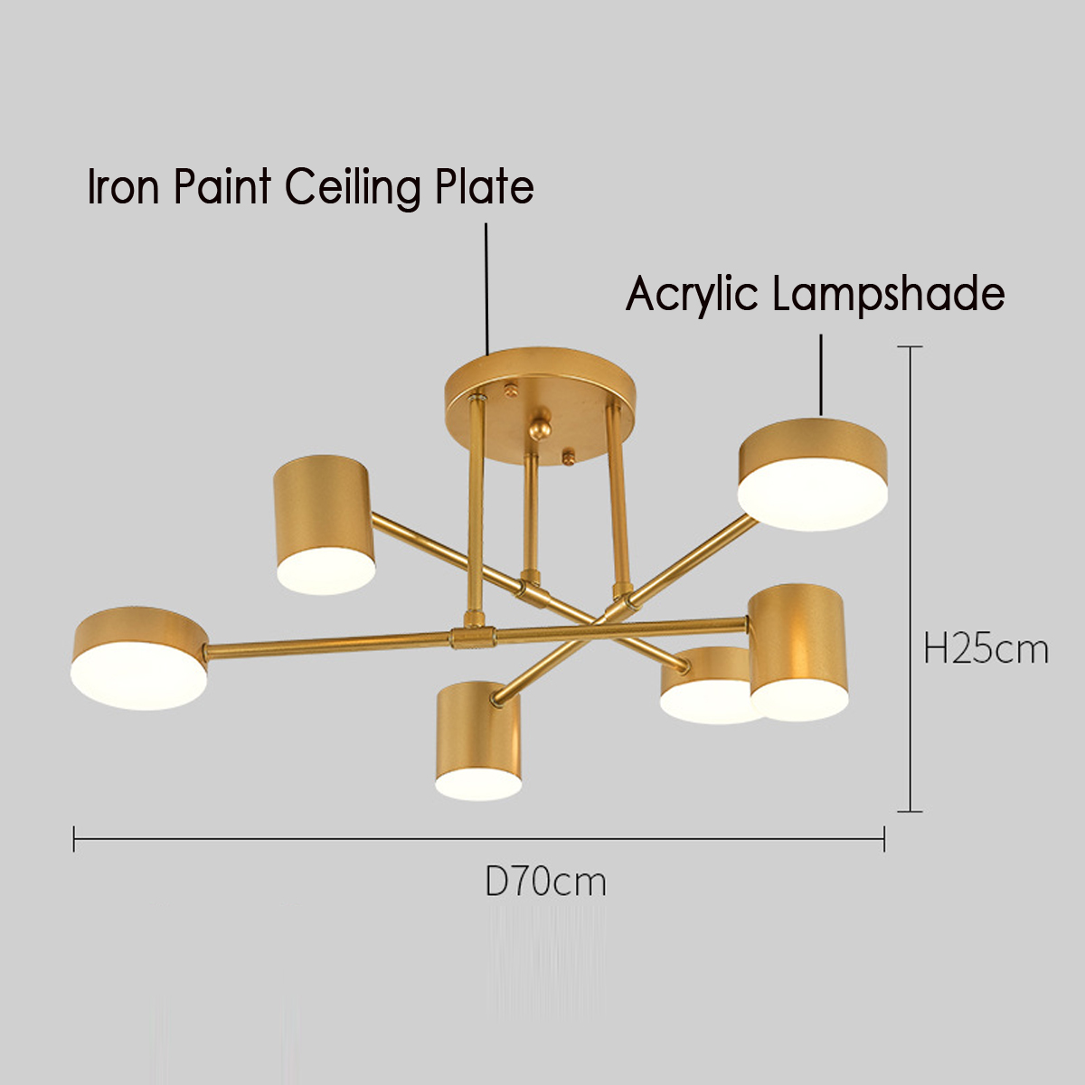 33W-6-Head-Modern-LED-Ceiling-Light-Home-Office-Acrylic-Lampshade-Lamp-110V220V-1621496-7