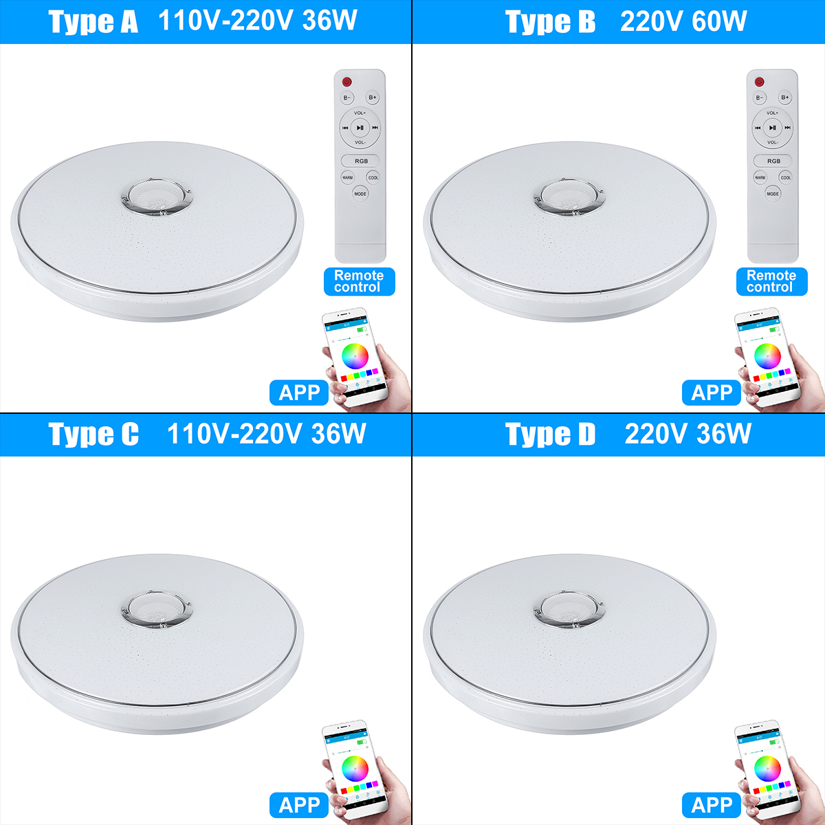 3660W-40cm-6500K-LED-Ceiling-Light-RGB-bluetooth-Music-Speaker-Dimmable-Lamp-Remote-Home-1637847-10
