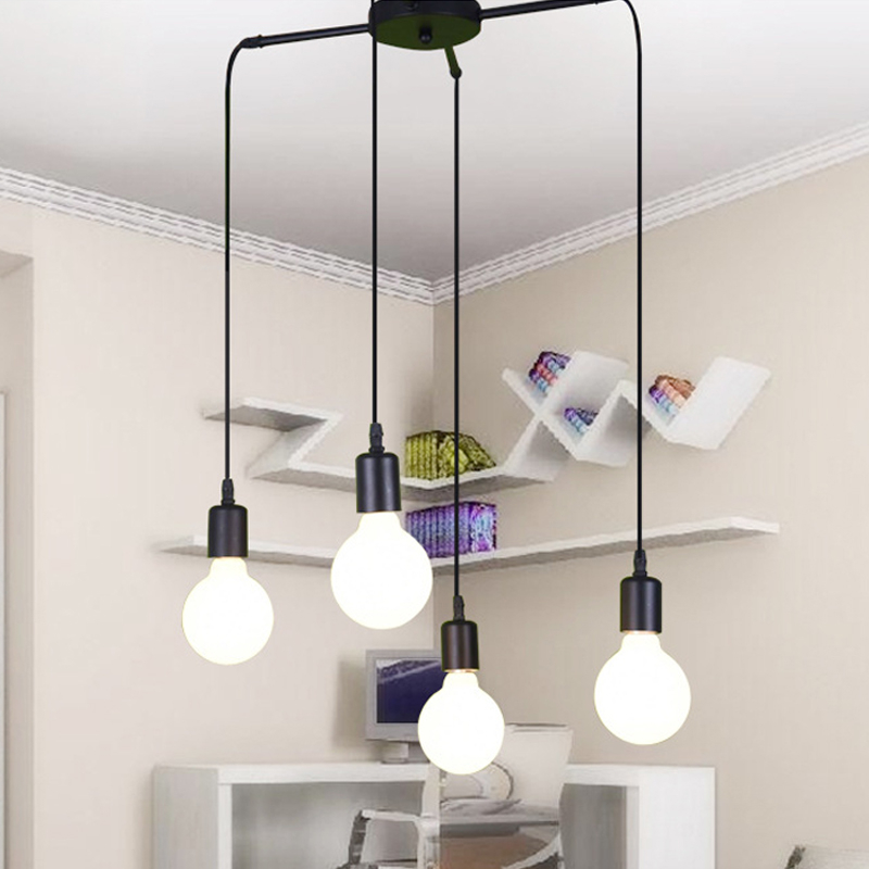 4-Heads-E27-Modern-LED-Chandelier-Adjustable-Pendant-Lamp-Ceiling-Light-Bulb-1628859-3