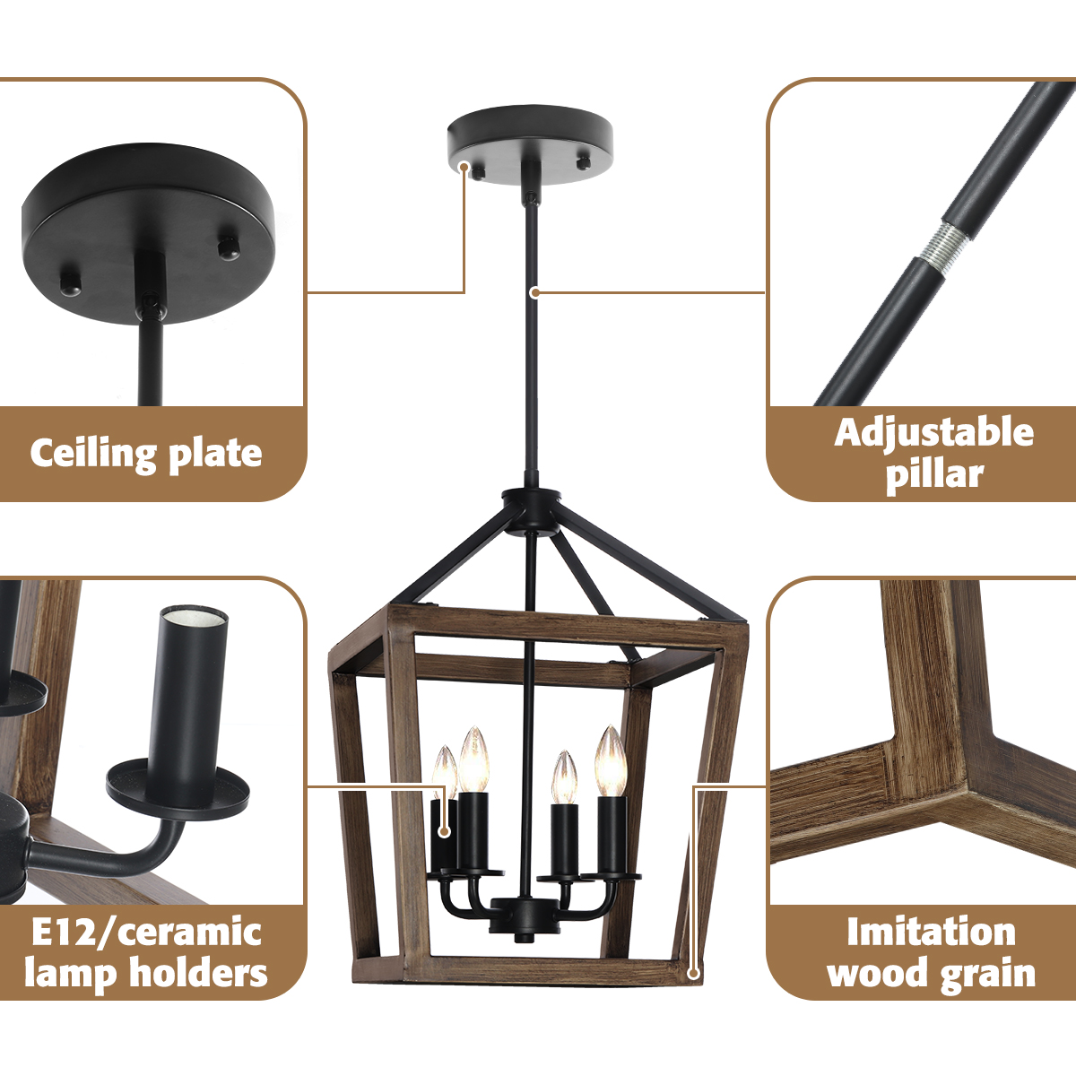 4-Light-Chandelier-Rustic-Metal-Pendant-Light-Adjustable-Height-Square-Pendant-Ceiling-Hanging-Light-1720701-2