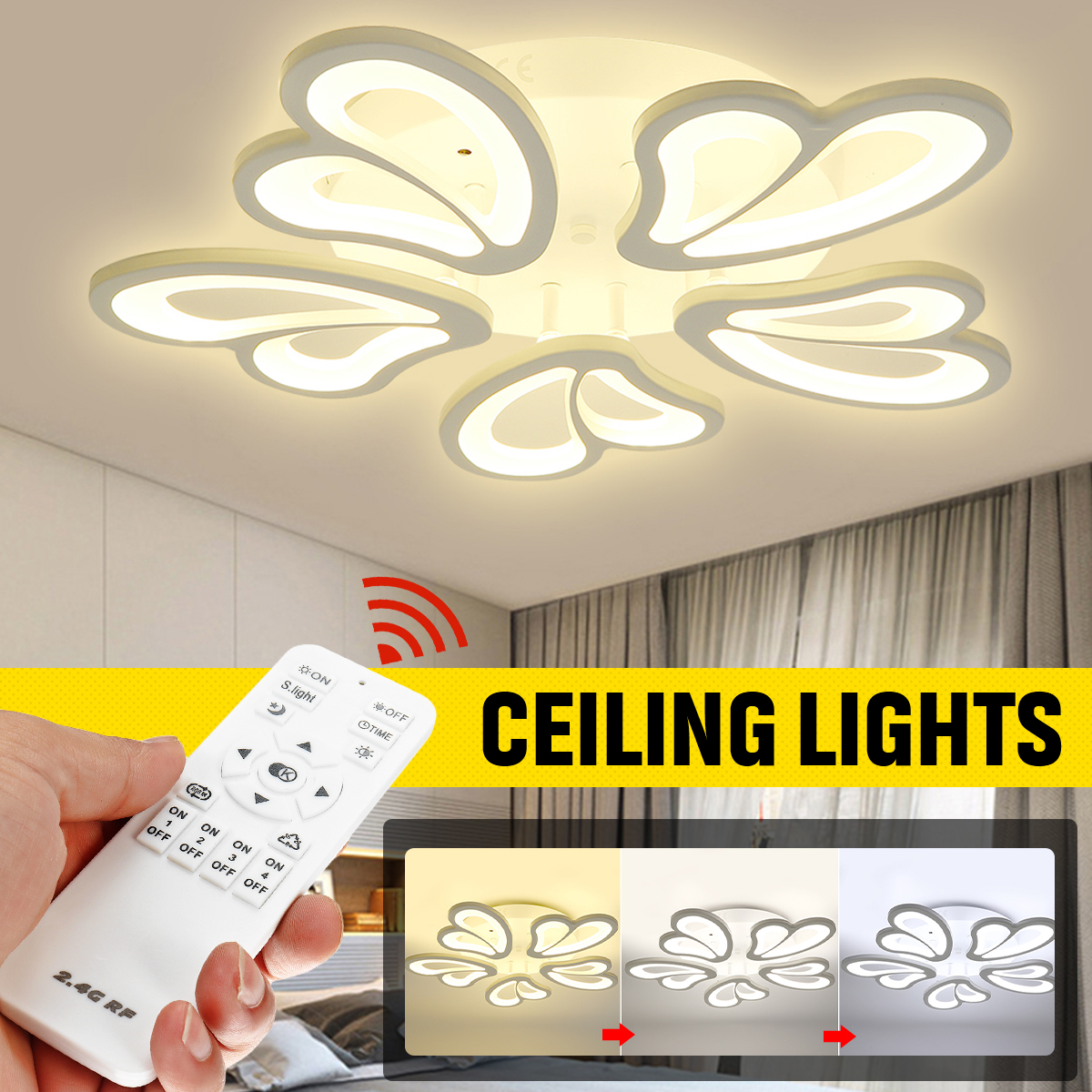 5-Heads-Modern-Ceiling-LampRemote-Control-AC-110-220V-Living-Room-Bedroom-Study-Light-1793881-1