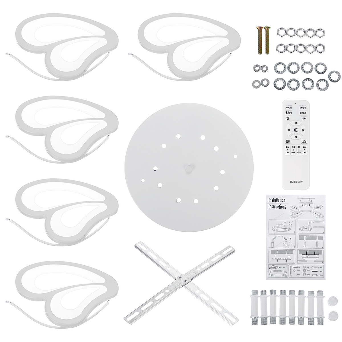 5-Heads-Modern-Ceiling-LampRemote-Control-AC-110-220V-Living-Room-Bedroom-Study-Light-1793881-11