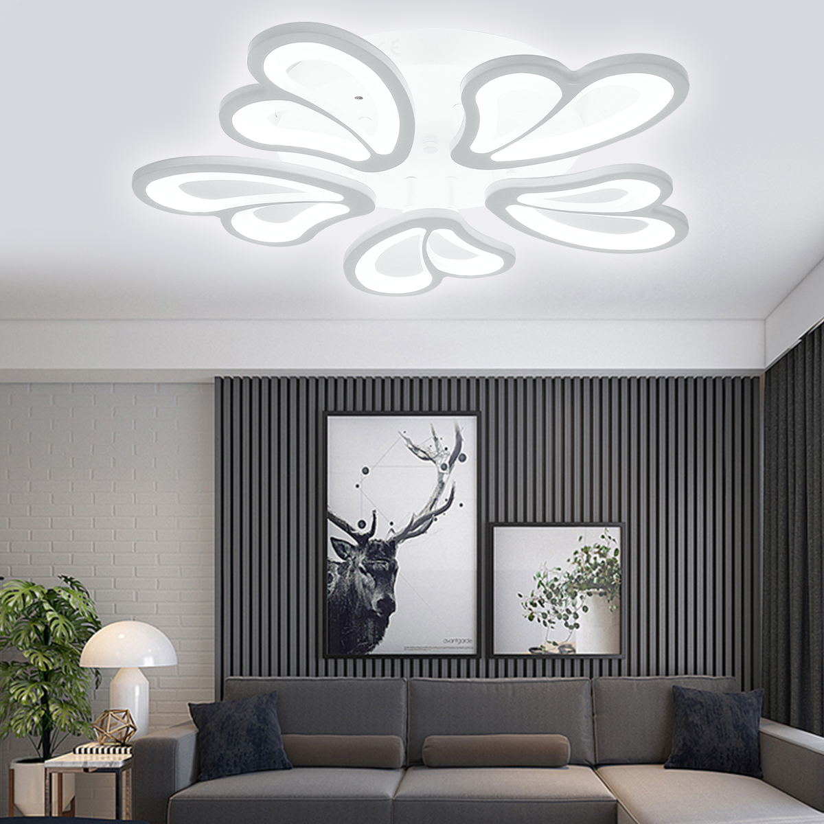 5-Heads-Modern-Ceiling-LampRemote-Control-AC-110-220V-Living-Room-Bedroom-Study-Light-1793881-3