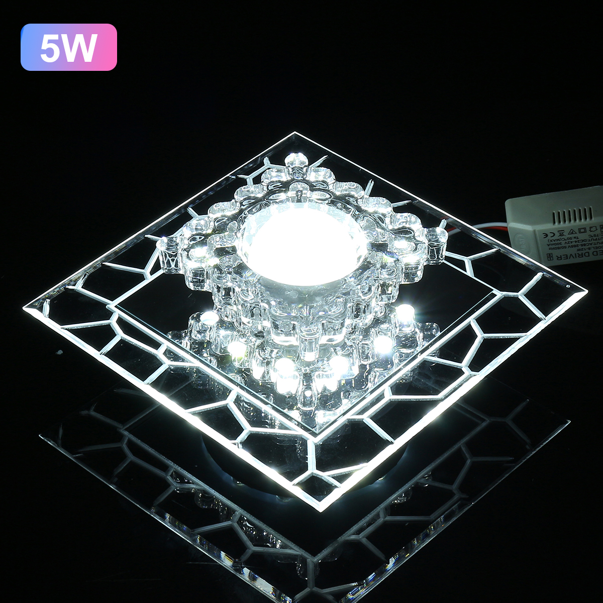 5W-220V-18cm-Bright-Crystal-LED-Ceiling-Lights-Fixture-Pendant-Aisle-Hallway-Lamps-1697166-11