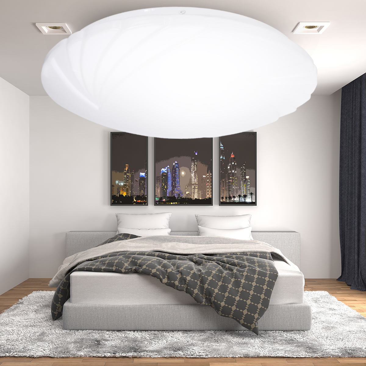85-265V-14quot-30W-LED-Ceiling-Light-Ultra-Thin-Flush-Mount-Round-Home-Fixture-Lamp-1698280-8