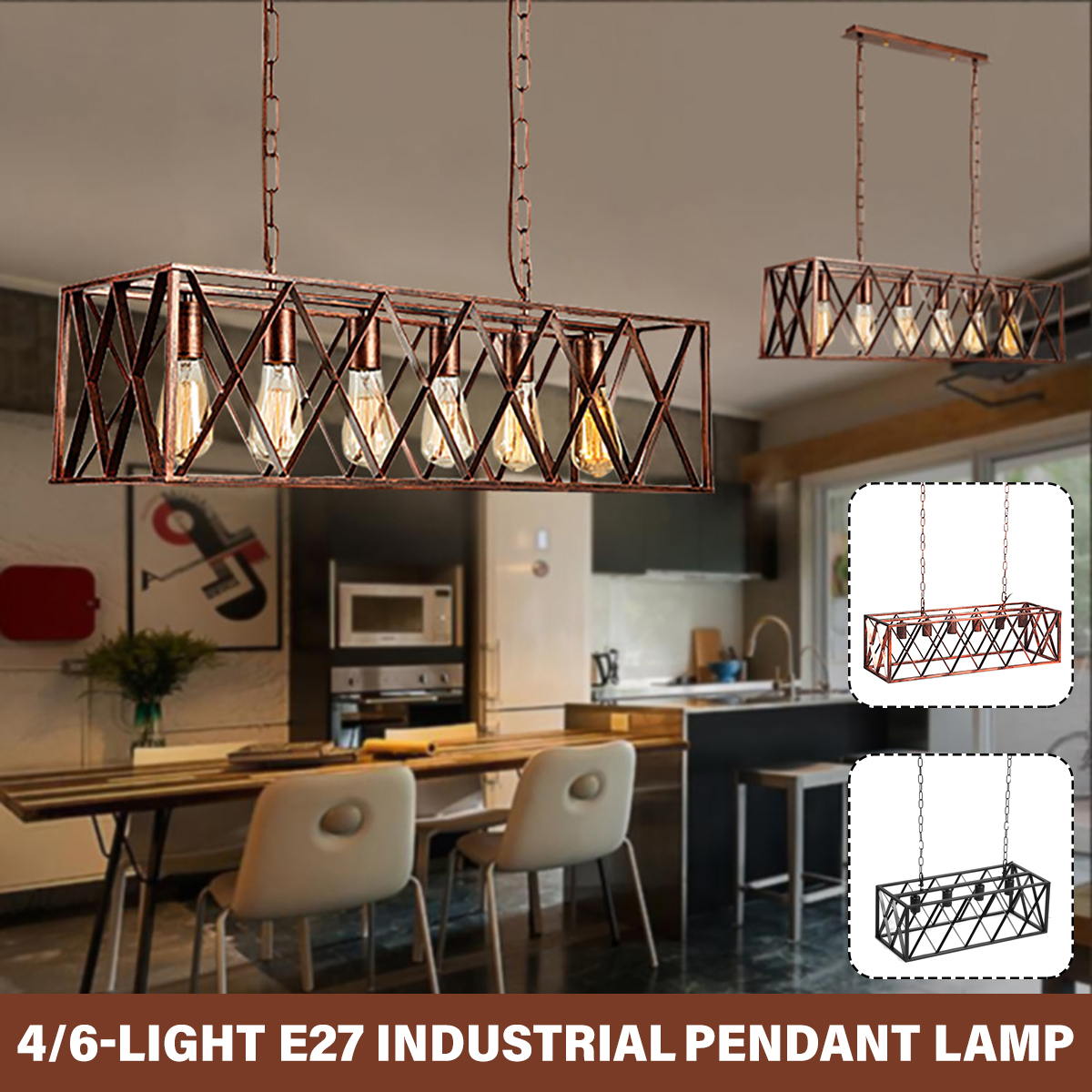 85-265V-E27-Industrial-Kitchen-Pendant-46-Light-Chandelier-Ceiling-Lamp-Fixture-Decor-Without-Bulb-1800969-1