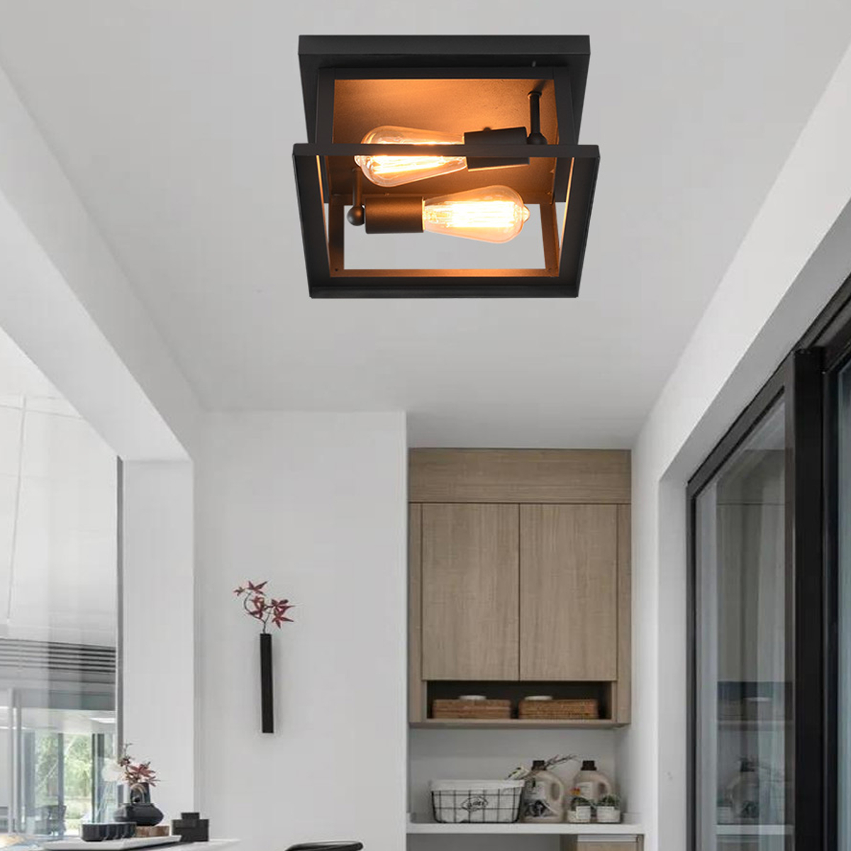 AC100V-240V-Metal-Pendant-Ceiling-Light-Shade-Industrial-Geometric-Wire-Cage-Lampshade-Lamp-Without--1837729-3