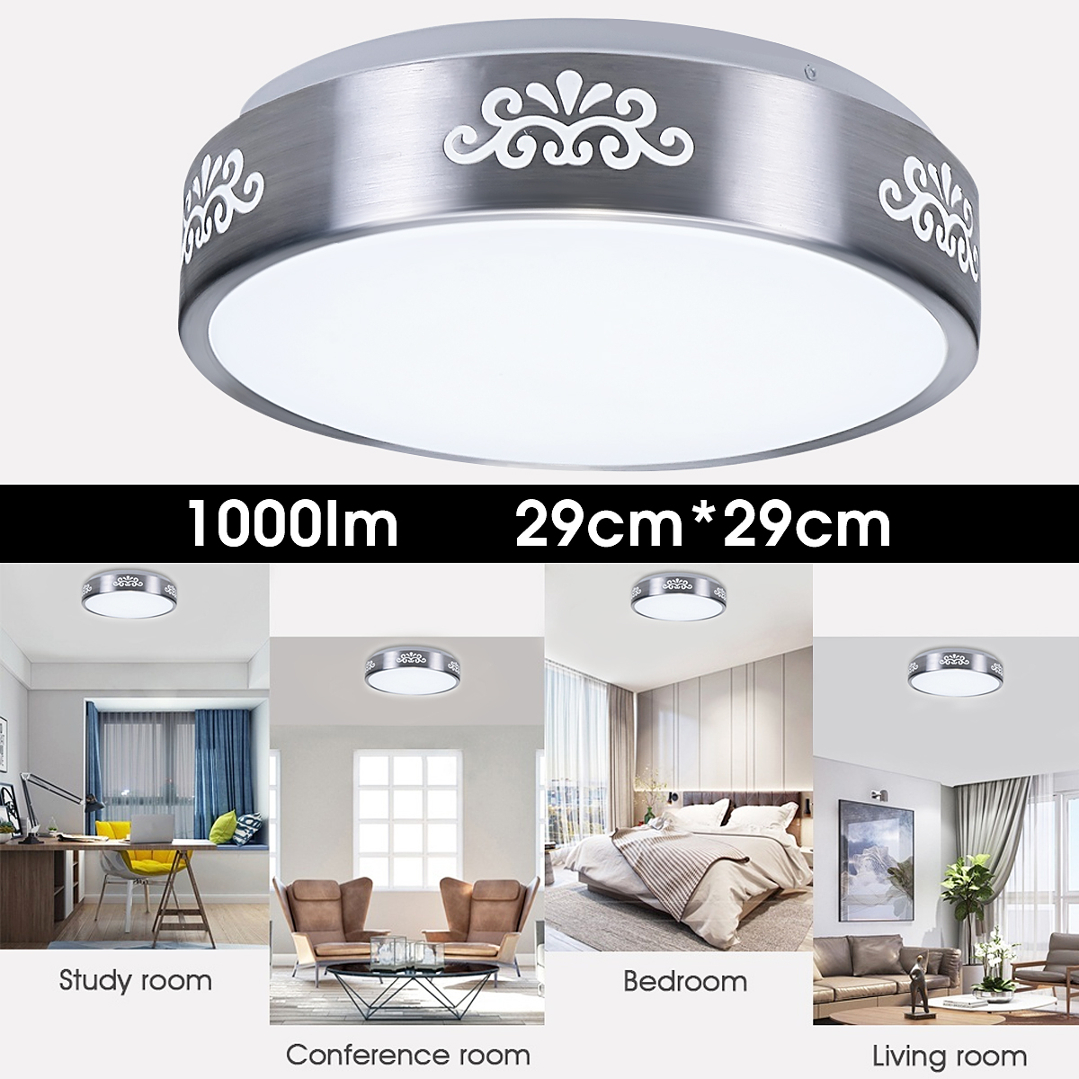 AC110-240V-12W-LED-Recessed-Ceiling-Light-Modern-Round-Mount-Lamp-for-Bedroom-Study-Living-Room-1709388-2